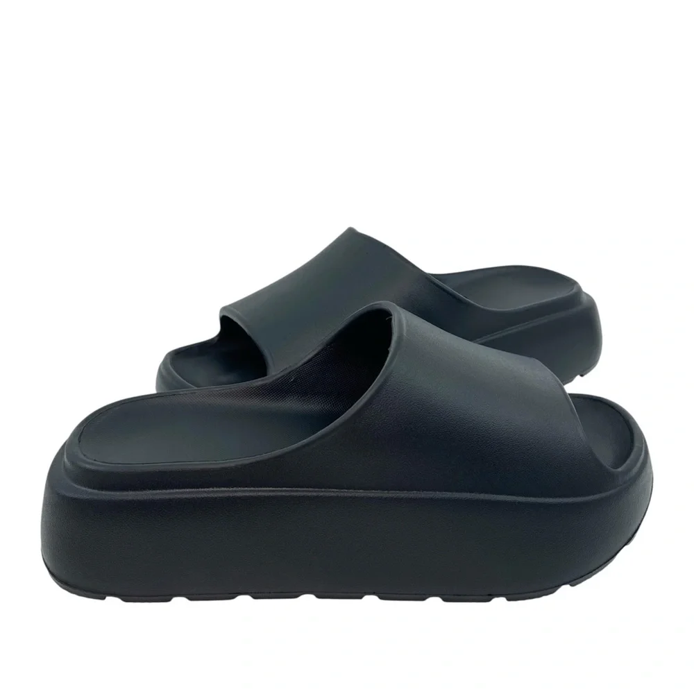 Platform Slides for Women EVA Sz 7 Thick Sole Slippers Non Slip Outdoor Sandals